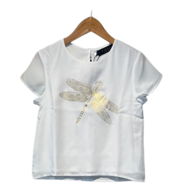 Noali taro-lib blouse t-shirt voile wit
