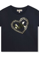 Michael Kors T-shirt korte mouw donkerblauw logo