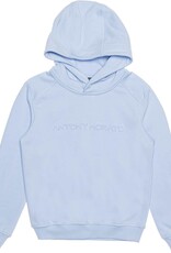 Antony Morato sweater met kap logo lichtblauw