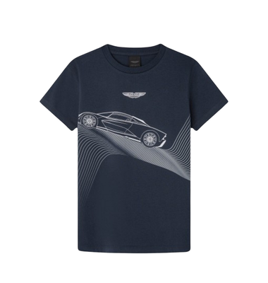 Hackett T-shirt donkerblauw auto Aston Martin