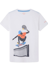 Hackett T-shirt wit tennis skater