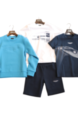 Hackett short donkerblauw sweat logo Aston Martin