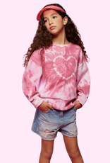 Patrizia Pepe sweater fuchsia rozetinten tie and dye