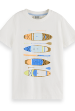 Scotch&Soda T-shirt ecru subboards print