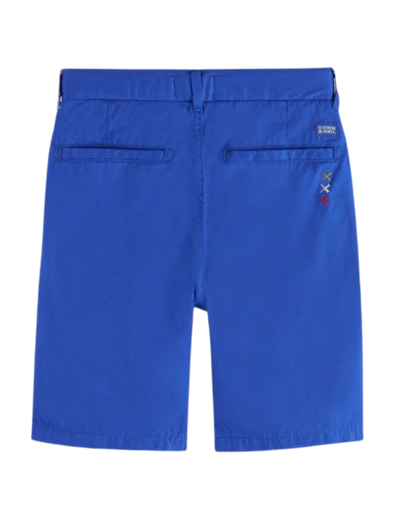 Scotch&Soda short kobaltblauw chino