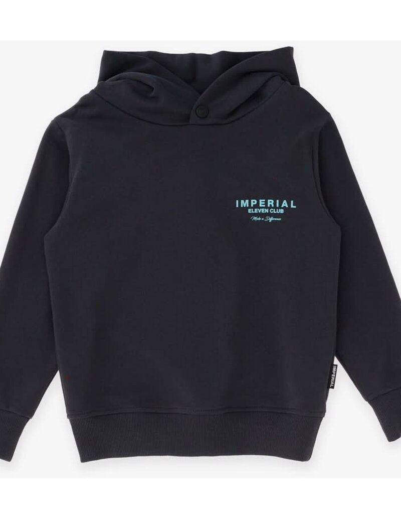 Imperial Hoodie lava zwart eleven club aqua