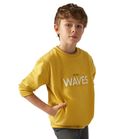 Mayoral sweater okergeel steekzakken no bad waves