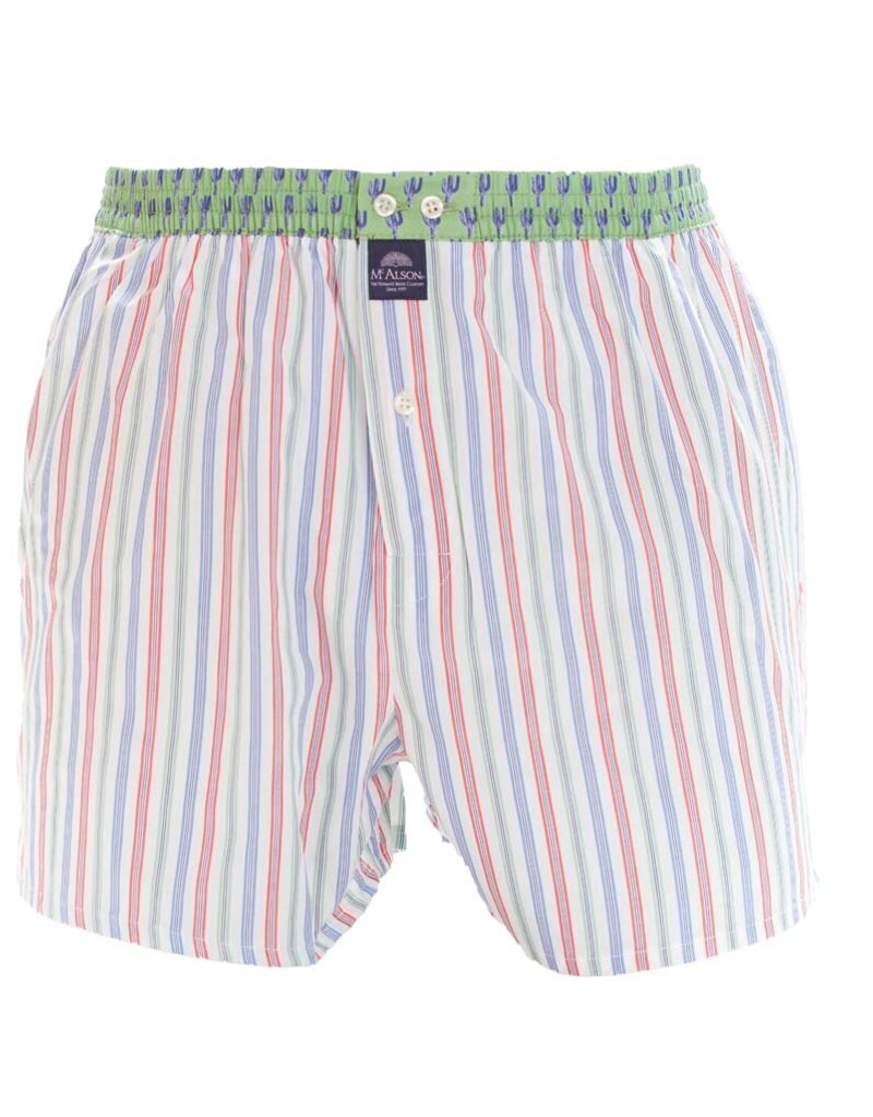 Mc Alson boxershort Striped multicolour green