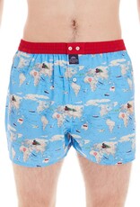 Mc Alson boxershort Planet earth light blue