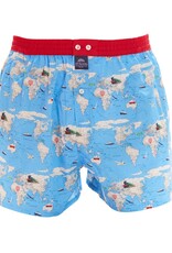 Mc Alson boxershort Planet earth light blue