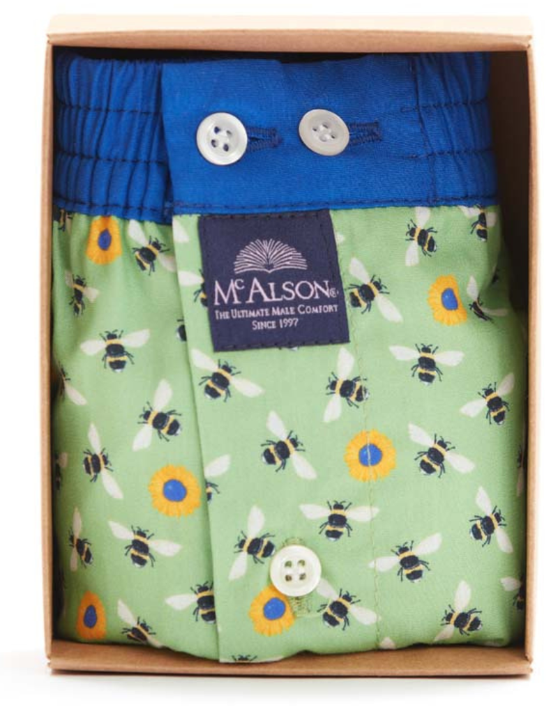 Mc Alson boxershort Bees green