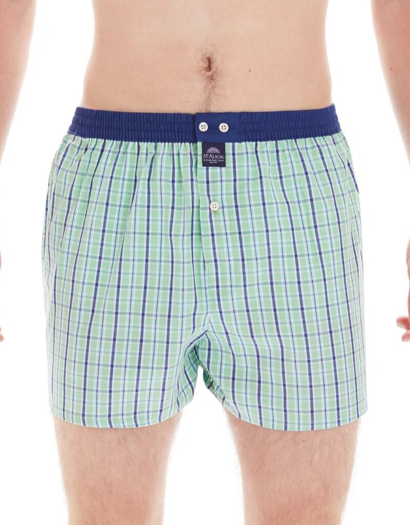 Mc Alson boxershort Checkered multicolour light green