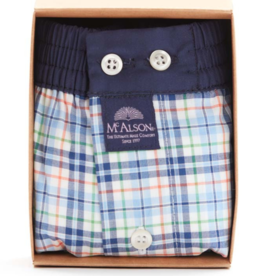 Mc Alson boxershort Checkered multicolour blue