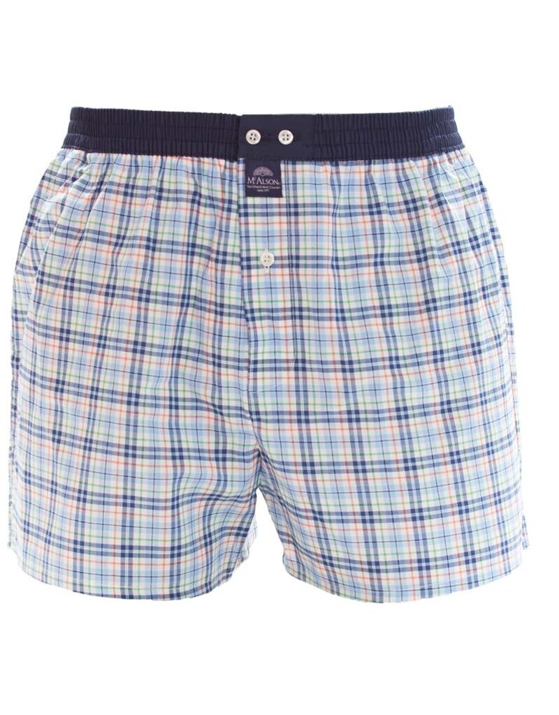 Mc Alson boxershort Checkered multicolour blue