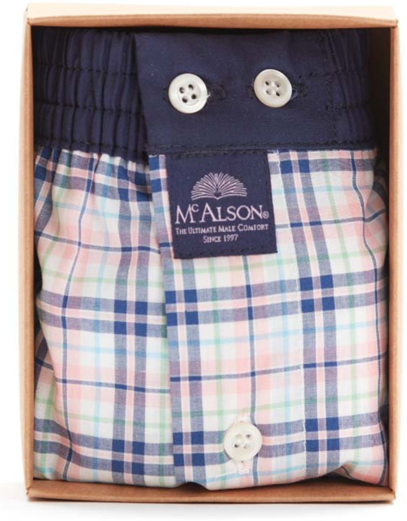 Mc Alson boxershort Checkered multicolour light pink