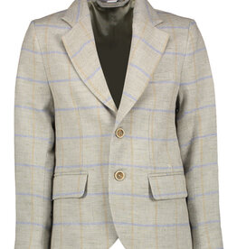 Dlux blazer donkerbeige check Berent