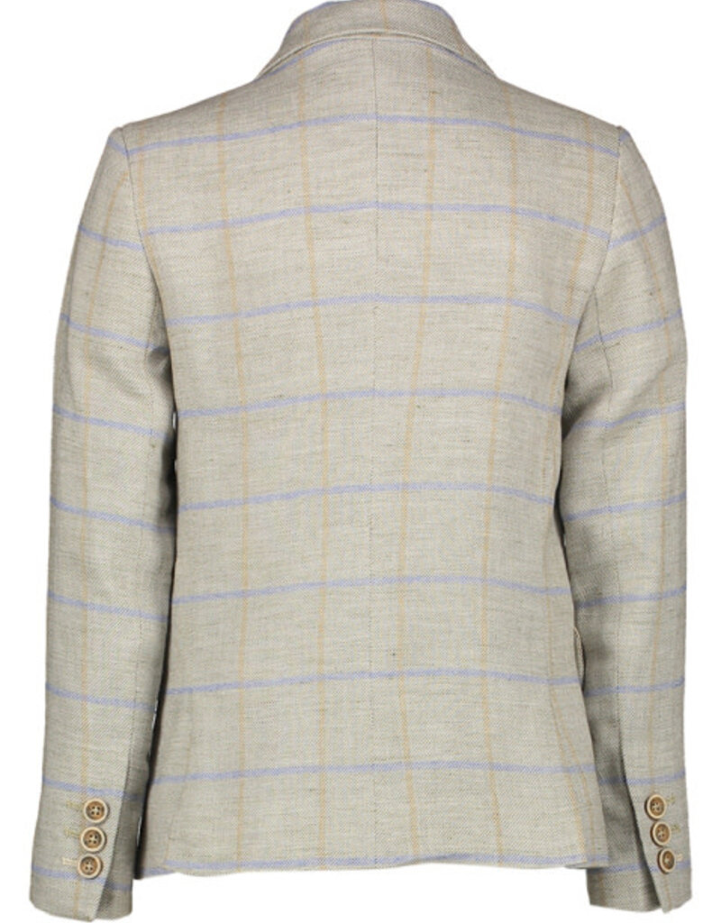 Dlux blazer donkerbeige check Berent