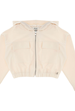 Dixie gilet rits kap ecru latte