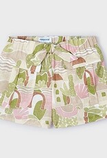 Mayoral short print groen roze