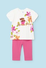 Mayoral set legging met tshirt print bloemen