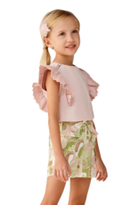 Mayoral short print groen roze