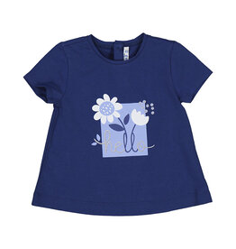 Mayoral T-shirt cobalblauw bloem print