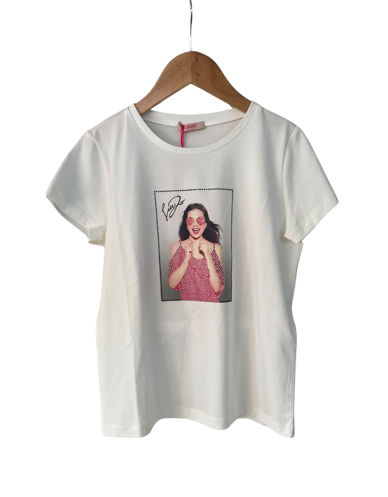 Liu Jo t-shirt print meisje fuchsia