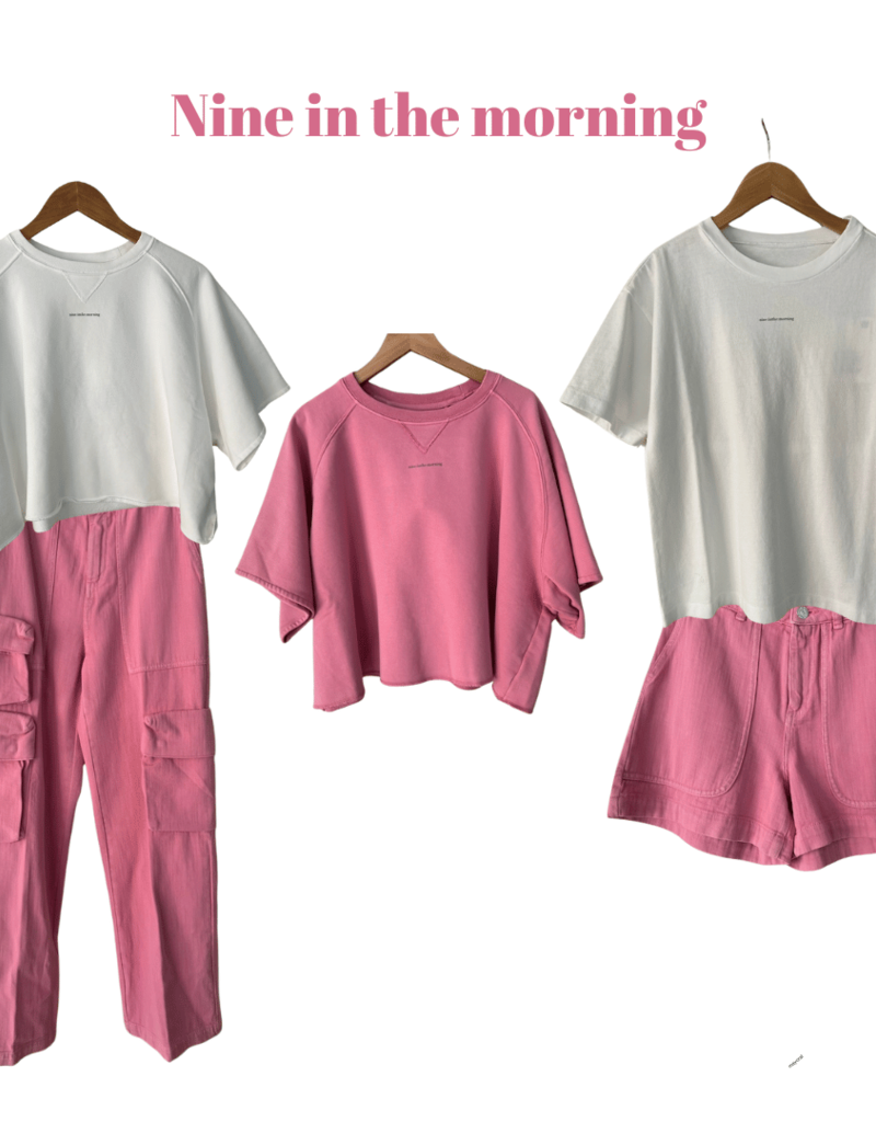 Nine in the morning top sweatshirt old pink