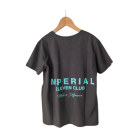 Imperial T-shirt lava zwart eleven club aqua