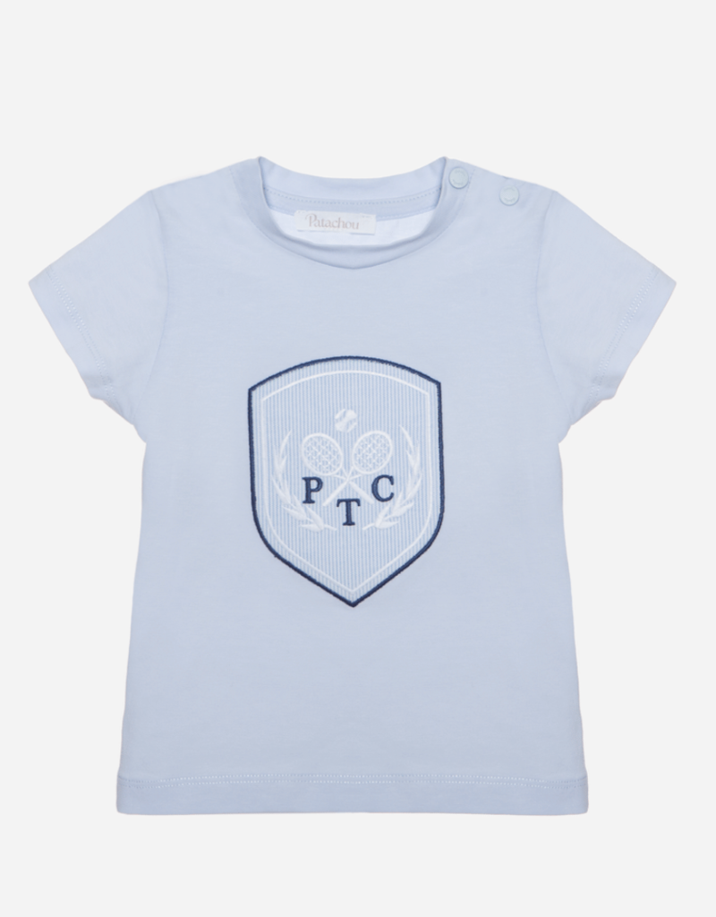 Patachou T-shirt lichtblauw tennis ptc