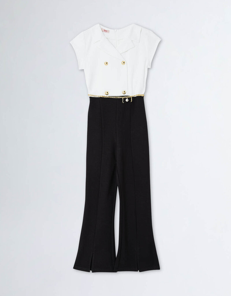 Liu Jo jumpsuit wit boven zwart onder