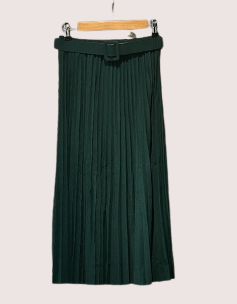 Doets&Doets groene plisse rok lang