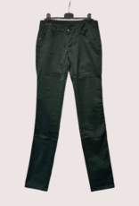 Doets & Doets broek lang donkergroen normale fitting st-bavo stretch