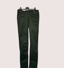 broek donkergroen stretch skinny cimarron