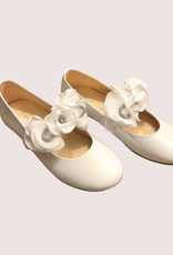 Andanines ballerina ecru laque afneembare bloem
