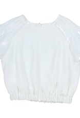 Gymp ecru top met mooi mouwdetail Gorgeous