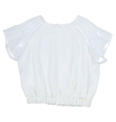 Gymp ecru top met mooi mouwdetail Gorgeous