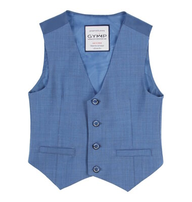 Gymp midblauw ondervest of gilet Amal
