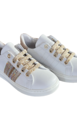 Rtb/Hoops sneaker wit goud zijkant