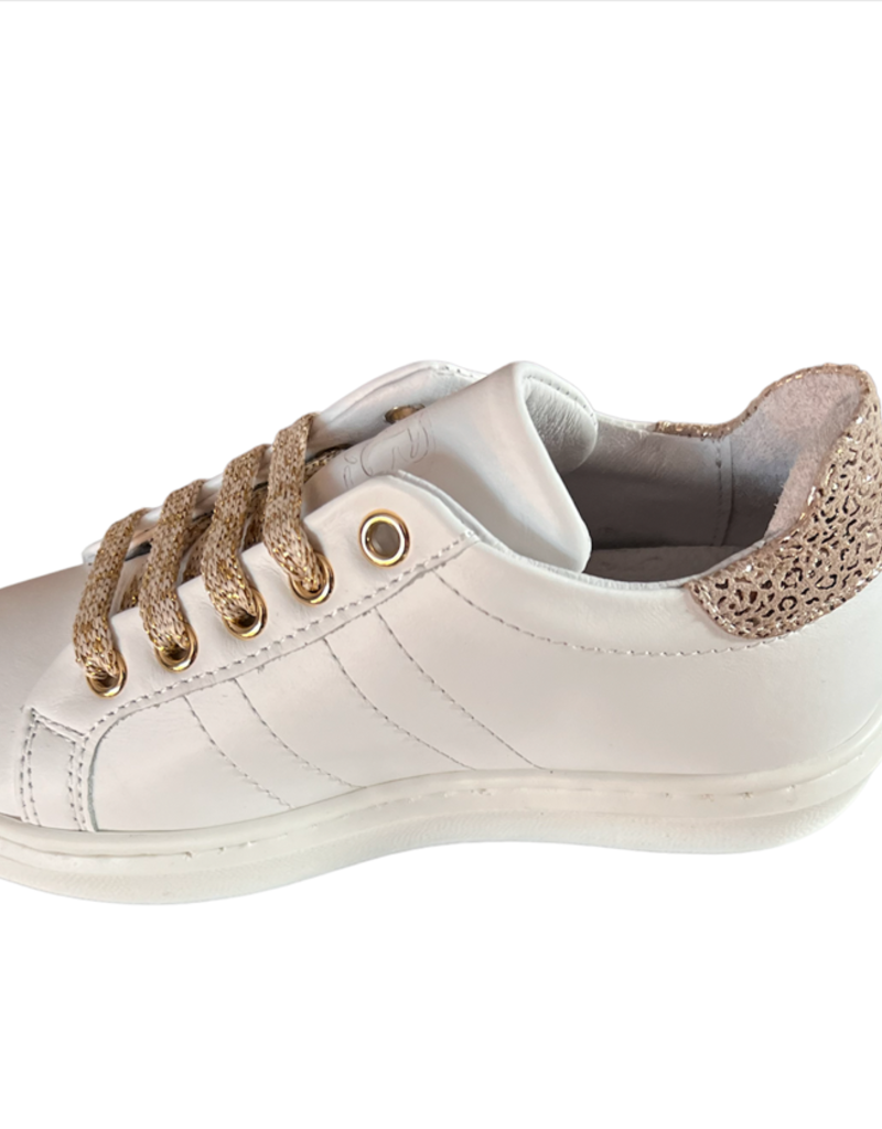 Rtb/Hoops sneaker wit goud zijkant