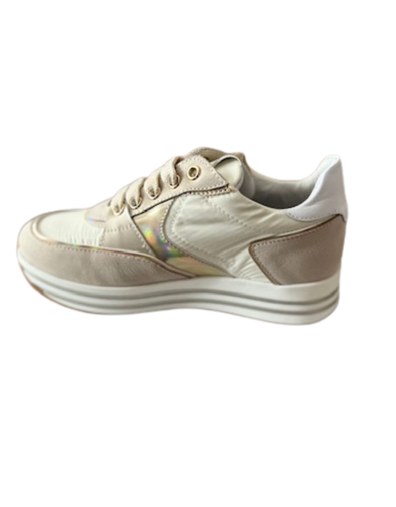 Rtb/Hoops sneakers creme ecru goud hogere zool