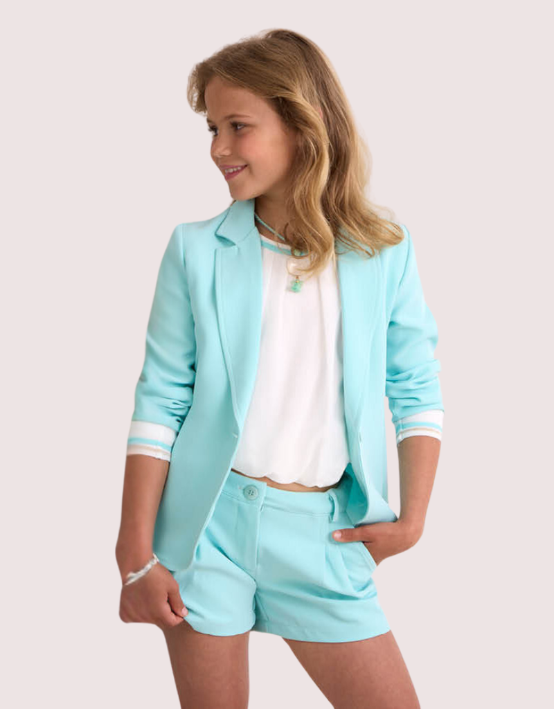 Diamante Blu short in kleur aqua