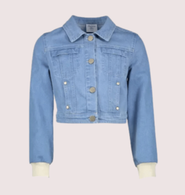 Diamante Blu jeans blazer met manchetten