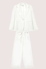 Monnalisa gevoerde ecru blazer