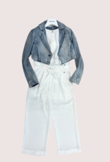 Monnalisa gevoerde ecru blazer