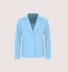 Kocca zacht lichtblauwe blazer revers meloryt