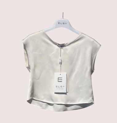 Elsy topje voile champagne giava C