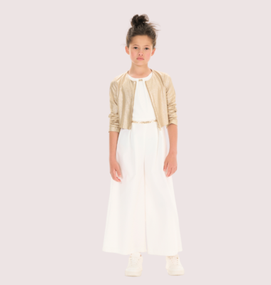 Elsy ecru jumpsuit marisol met ceintuur C