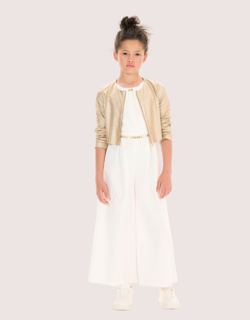 Elsy ecru jumpsuit marisol met ceintuur C