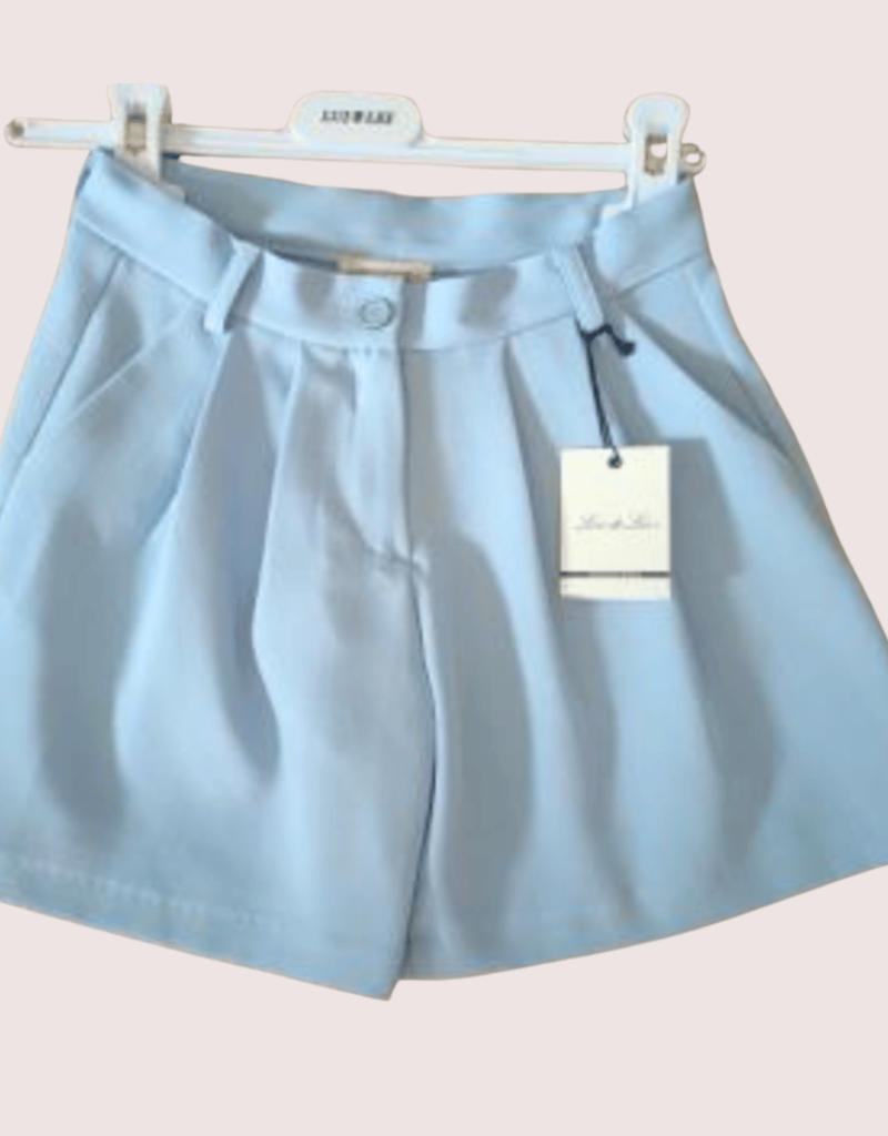 Lui & Lei blauw short met fijne strepen
